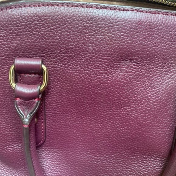 Burgundy/purple Kate Spade leather handbag - Picture 4 of 6